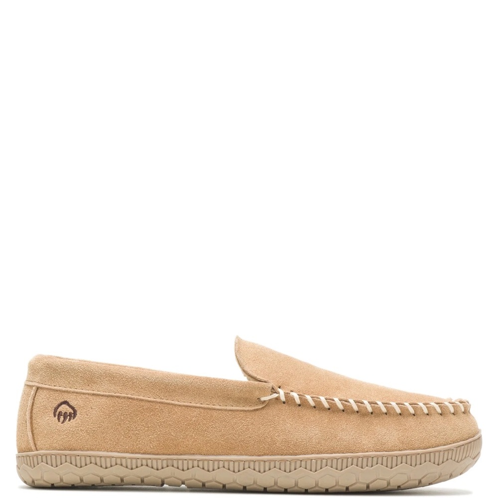 Wolverine Suede Moc Mens Tan Brown Leather Moccasin Slippers Shoes Size: 8